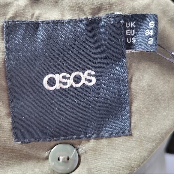 Miss Selfridge LUXE Parka with Faux Fur Hood Trim, size 2 - Picture 4 of 9